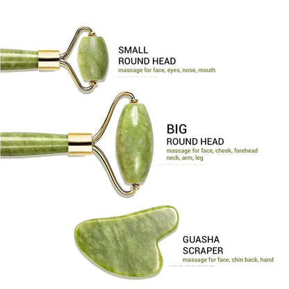 Set de Rodillo y guasha de jade