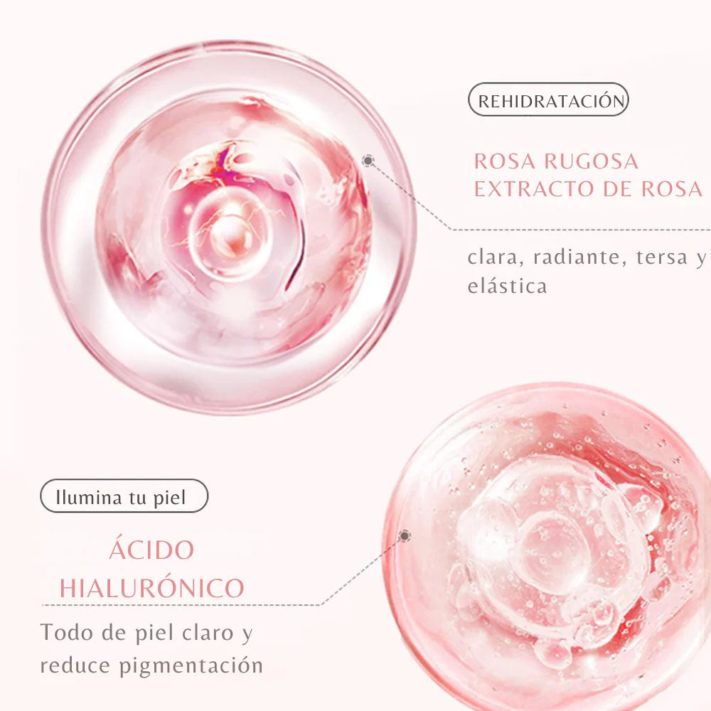Kit Skincare BIOAQUA 6 Pasos - Agua de Rosas y Acido Hialurónico