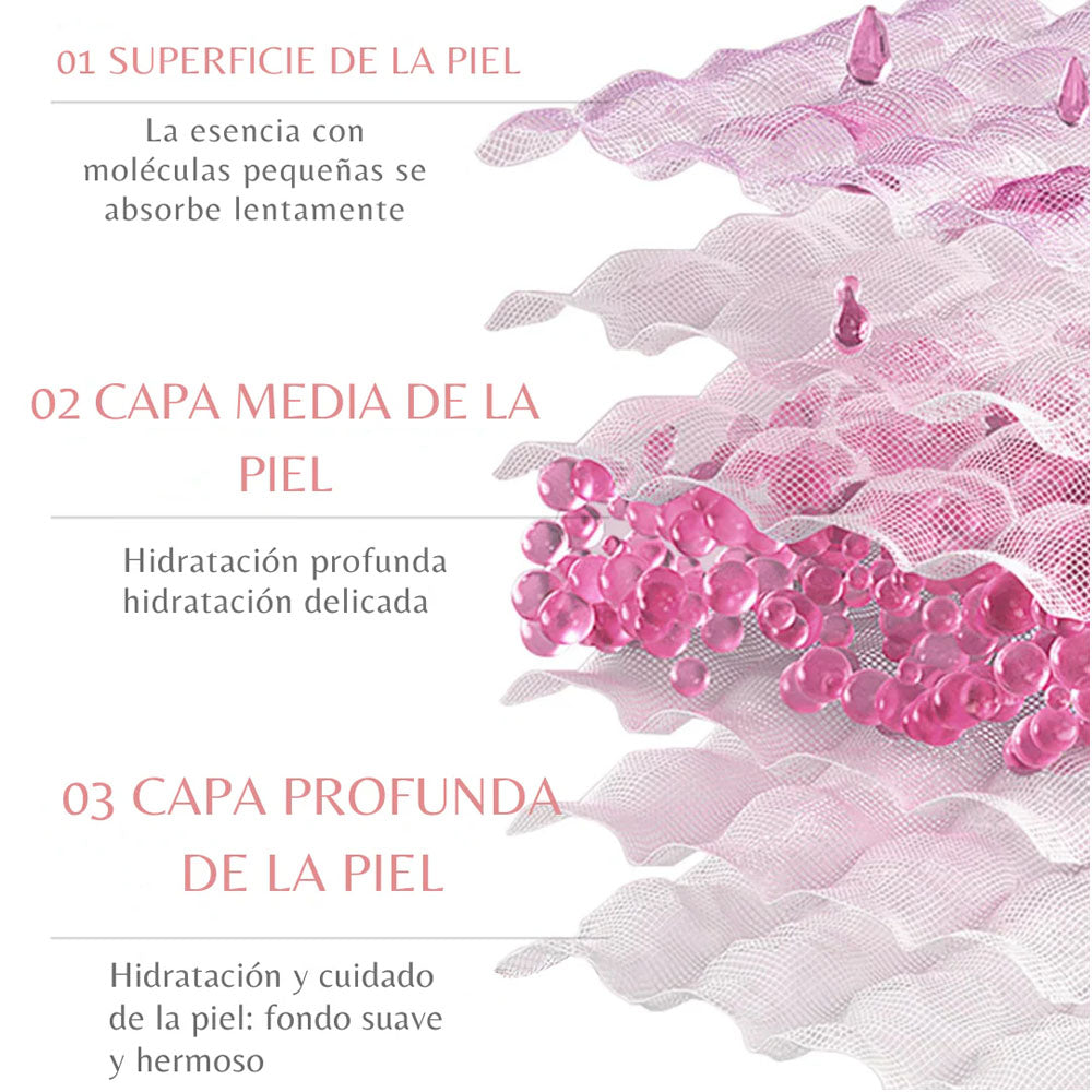Kit Skincare BIOAQUA 6 Pasos - Agua de Rosas y Acido Hialurónico
